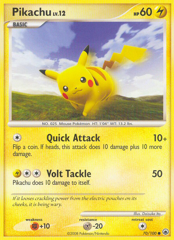 Pikachu 070/100 Common