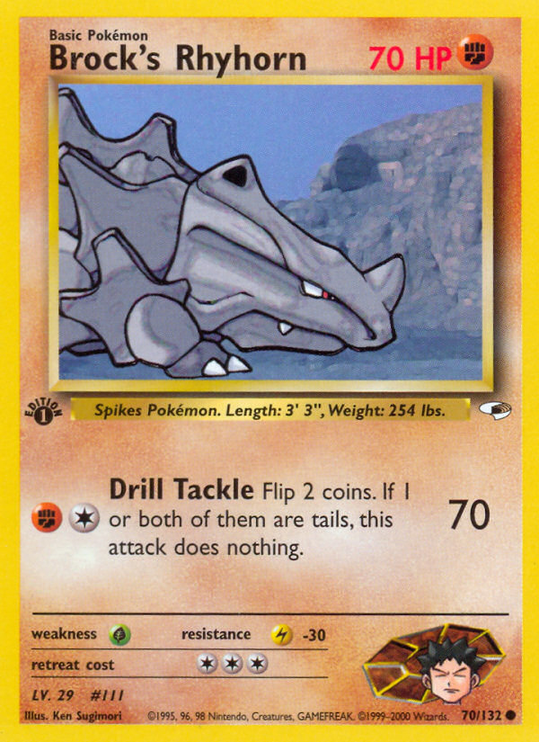 Brock's Rhyhorn 070/132 Common