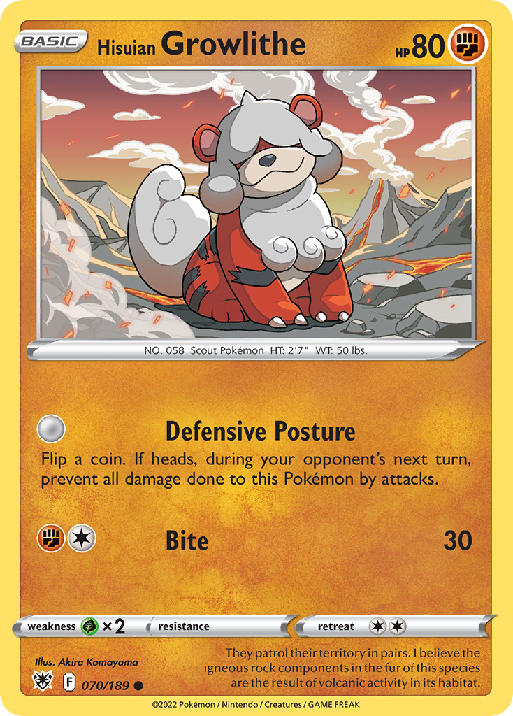 Hisuian Growlithe 070/216 Common