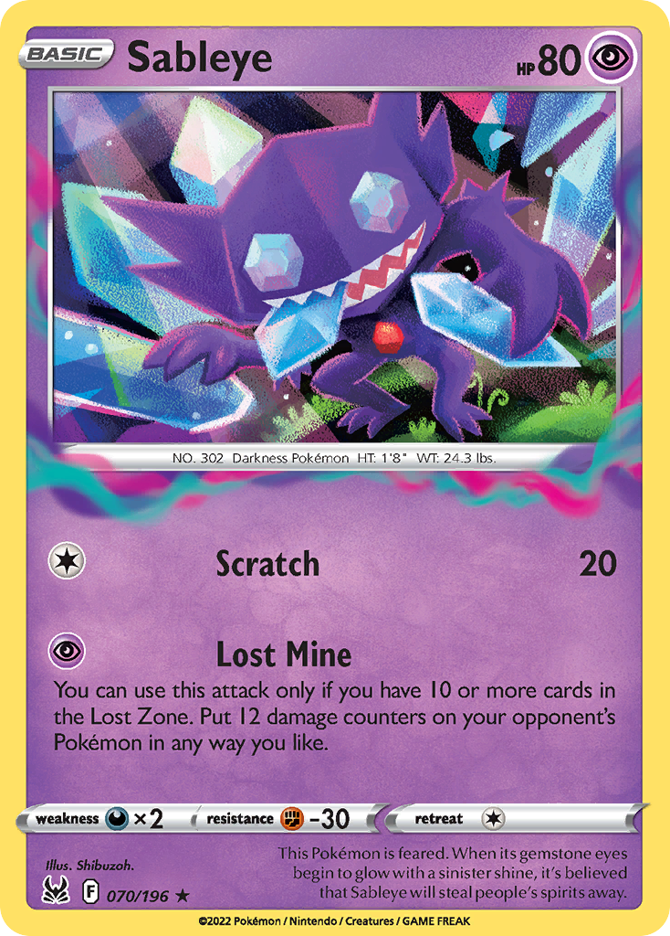 Sableye 070/217 Rare Holo