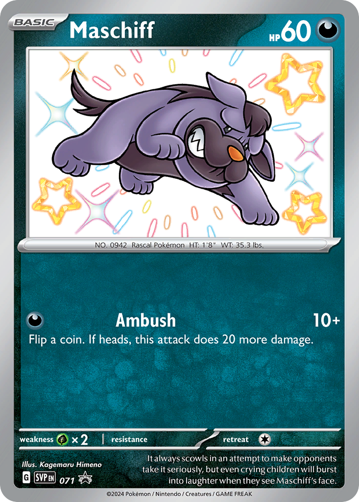 Maschiff 071/196 Promo