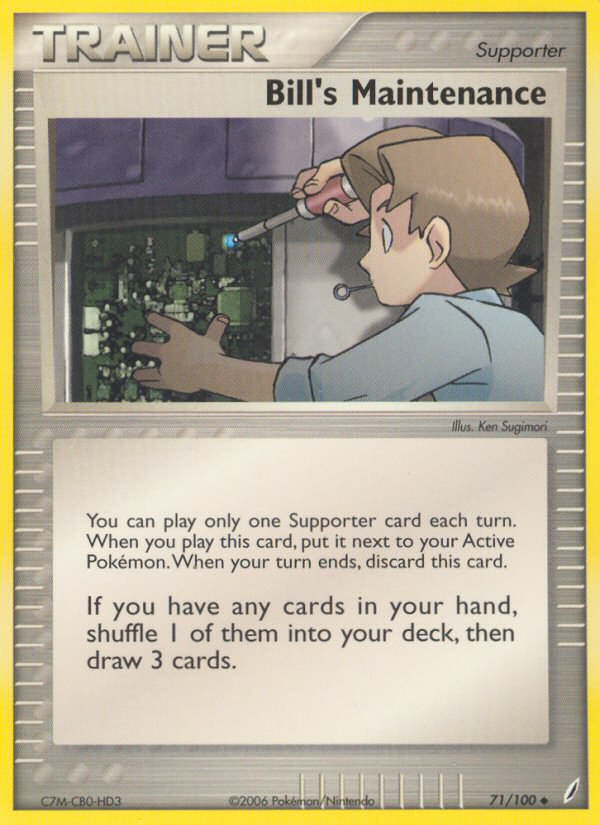 Bill's Maintenance 071/100 Uncommon