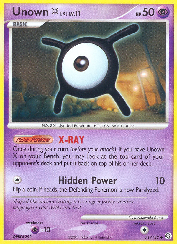 Unown [X] 071/132 Uncommon