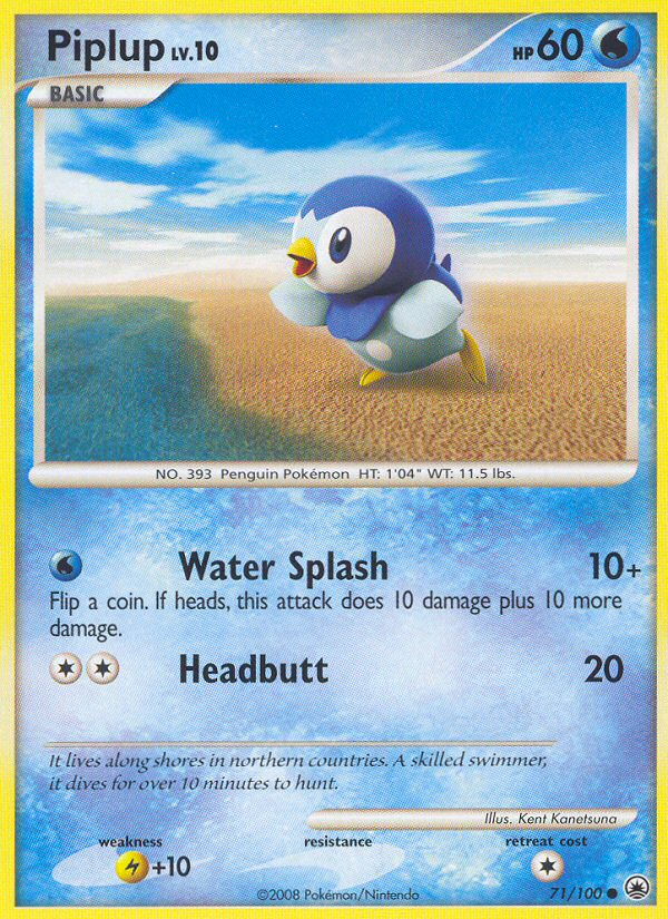 Piplup 071/100 Common