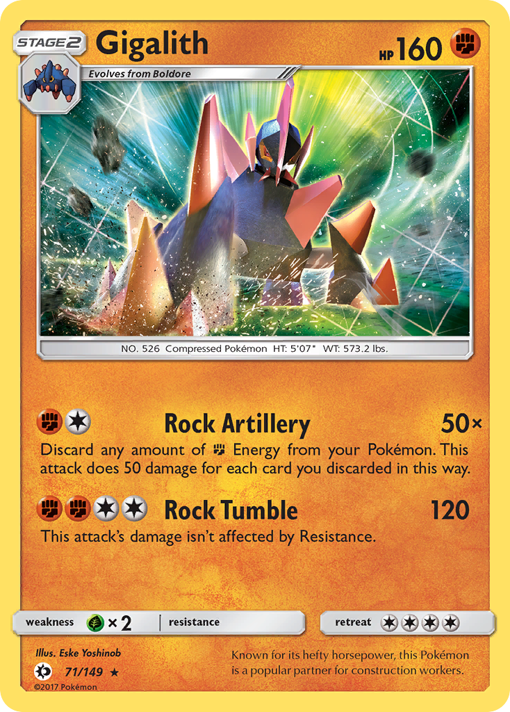 Gigalith 071/173 Rare Holo