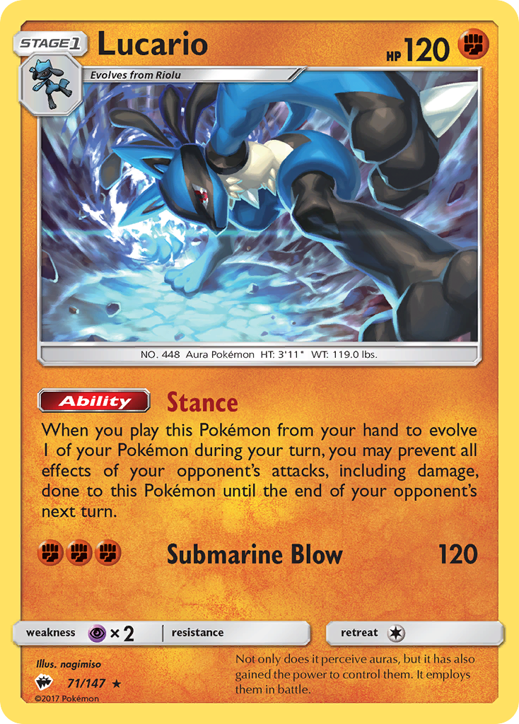 Lucario 071/177 Rare Holo