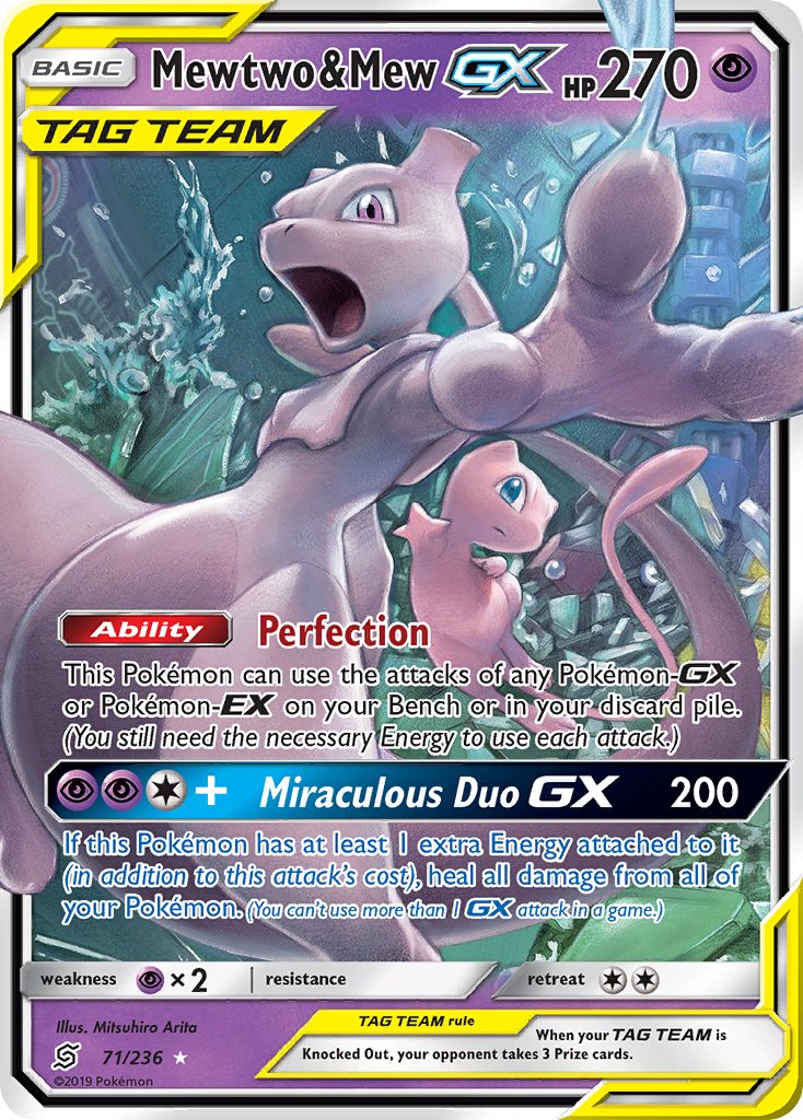 Mewtwo & Mew-GX 071/260 Rare Holo GX
