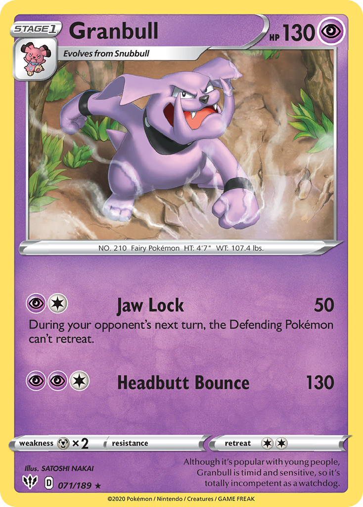 Granbull 071/201 Rare