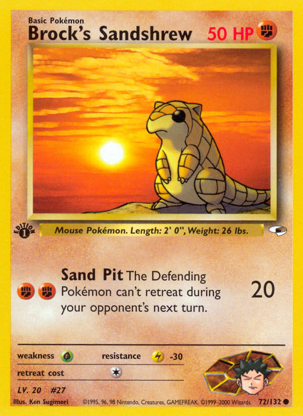 Brock's Sandshrew 072/132 Common