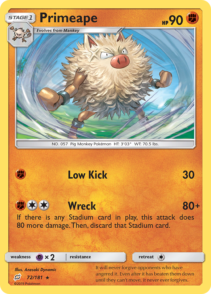 Primeape 072/198 Rare