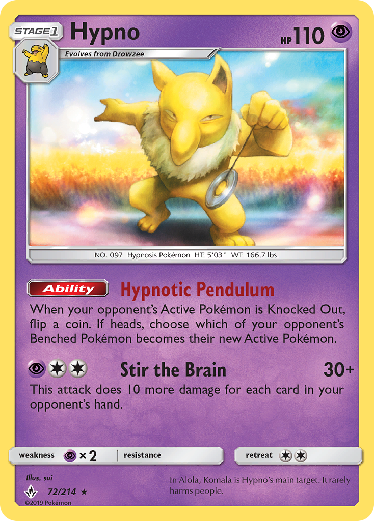 Hypno 072/234 Rare