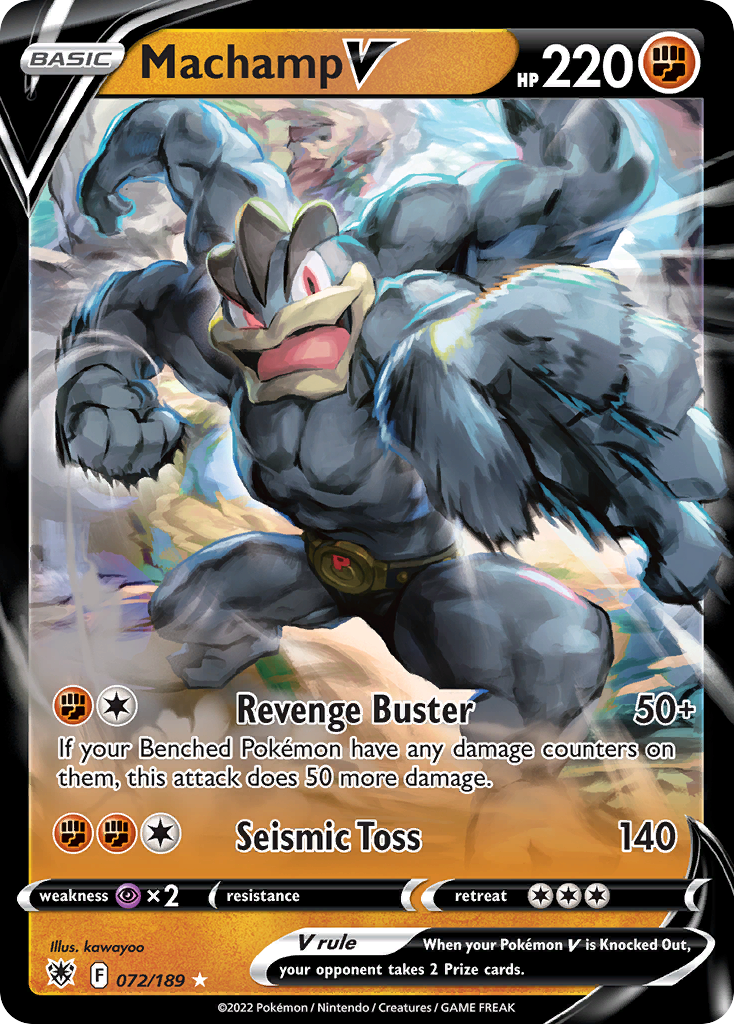 Machamp V 072/216 Rare Holo V
