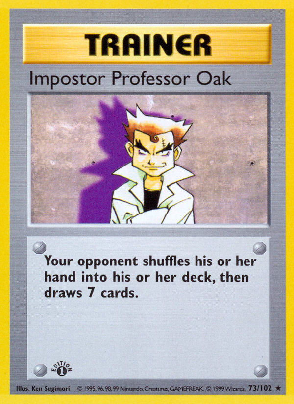 Impostor Professor Oak 073/102 Rare