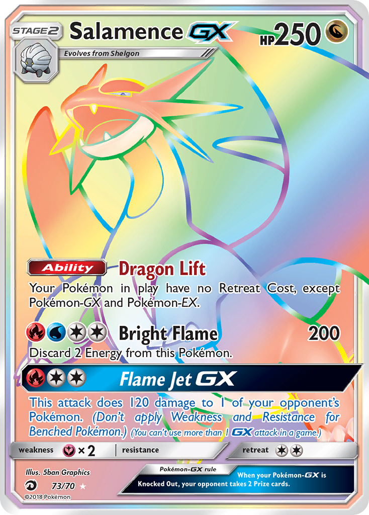 Salamence-GX 073/80 Rare Rainbow