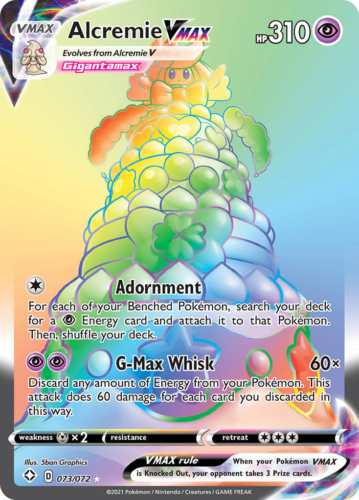 Alcremie VMAX 073/73 Rare Rainbow