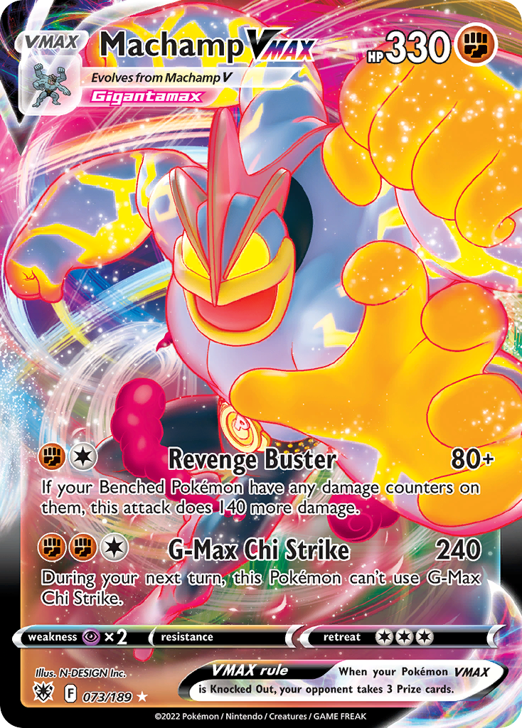 Machamp VMAX 073/216 Rare Holo VMAX