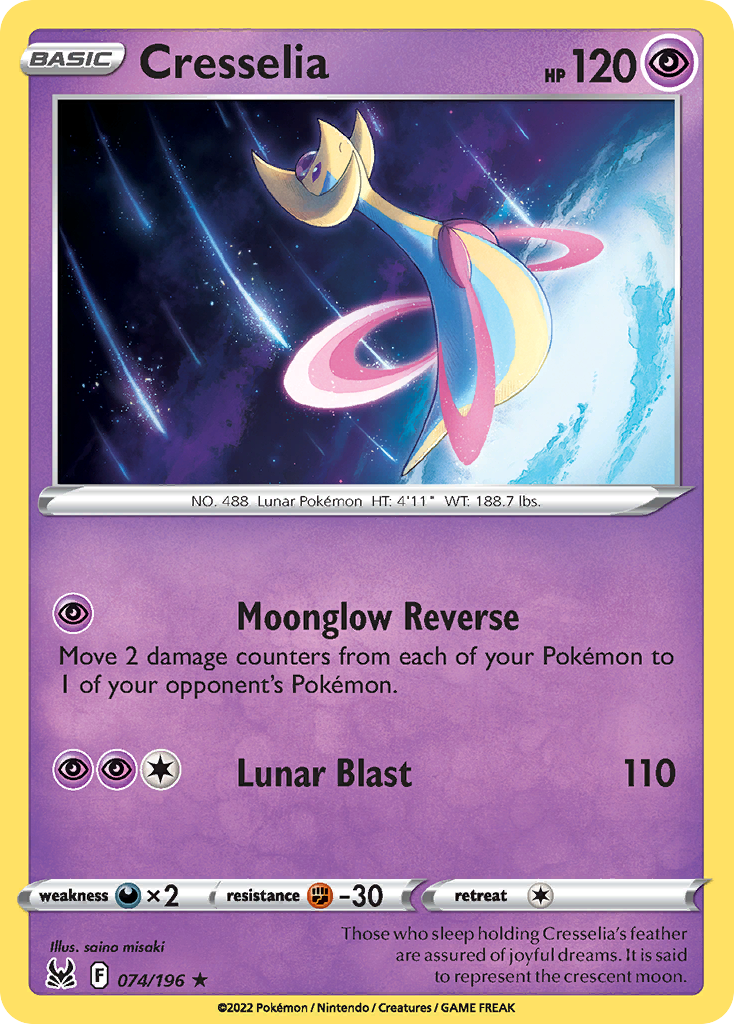 Cresselia 074/217 Rare Holo