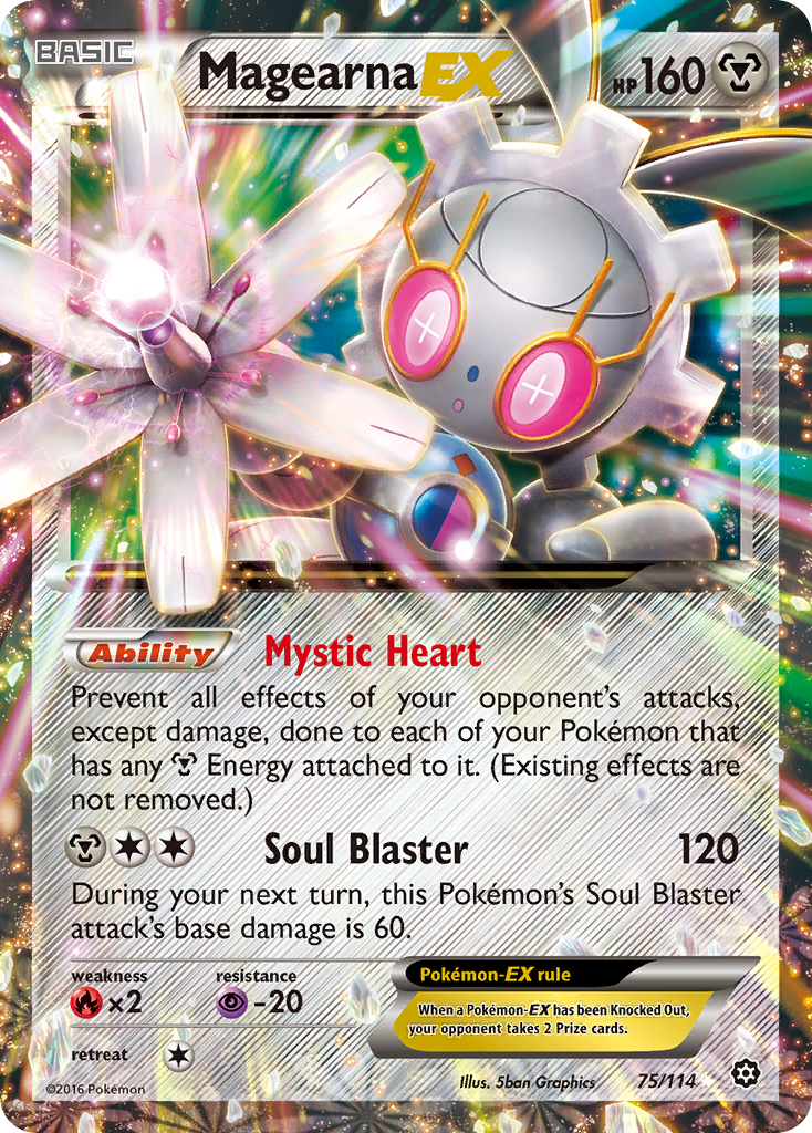 Magearna-EX 075/116 Rare Holo EX