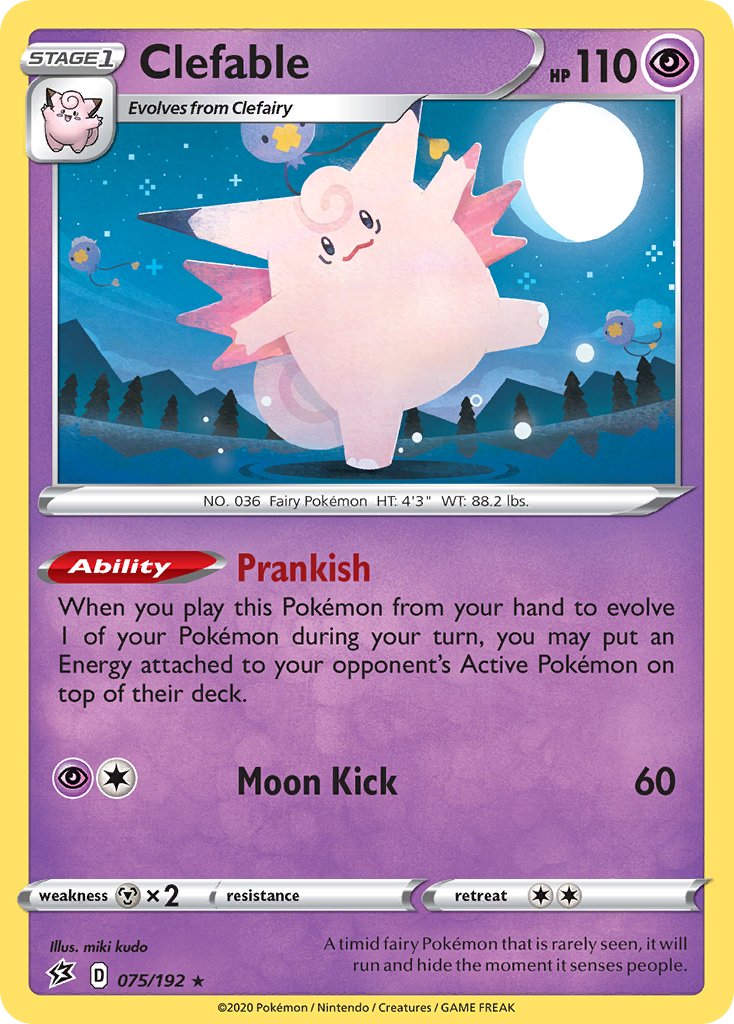 Clefable 075/209 Rare Holo