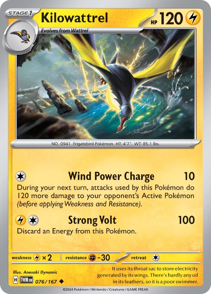 Kilowattrel 076/226 Uncommon