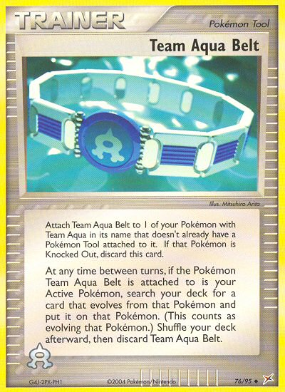 Team Aqua Belt 076/97 Uncommon