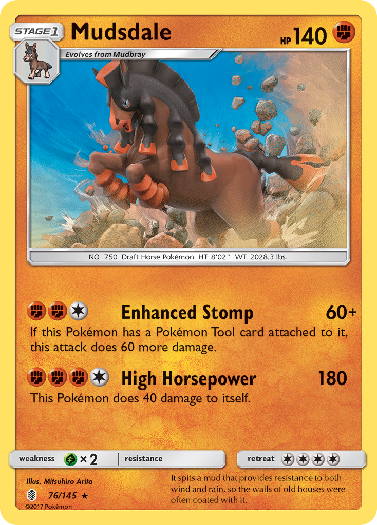 Mudsdale 076/180 Rare Holo