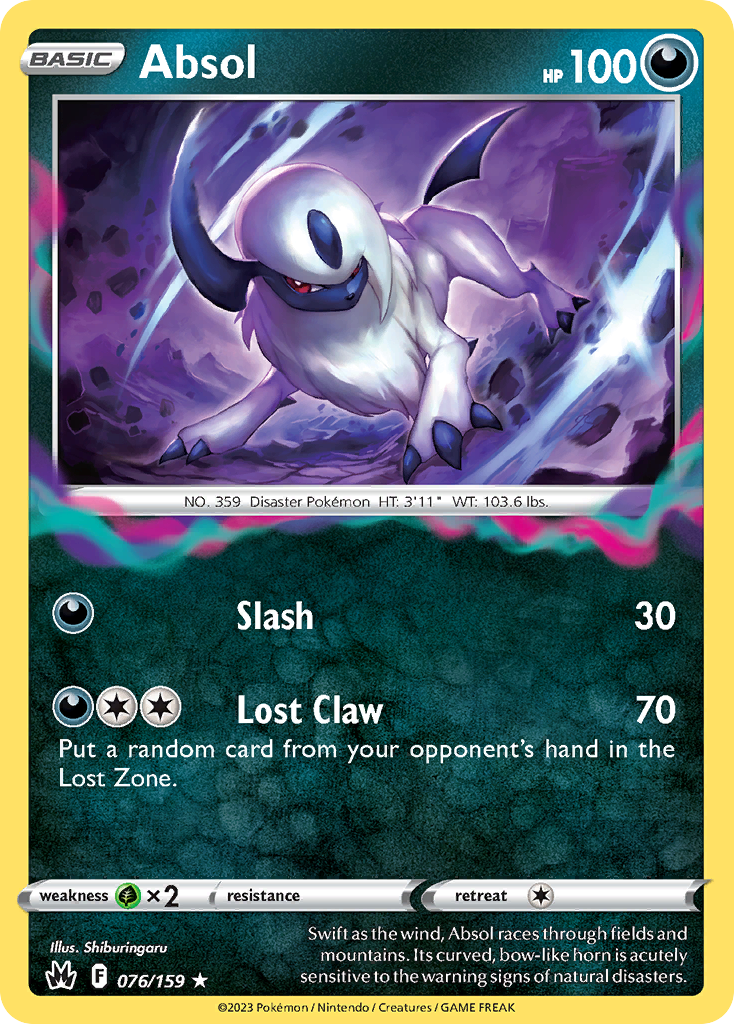 Absol 076/160 Rare Holo