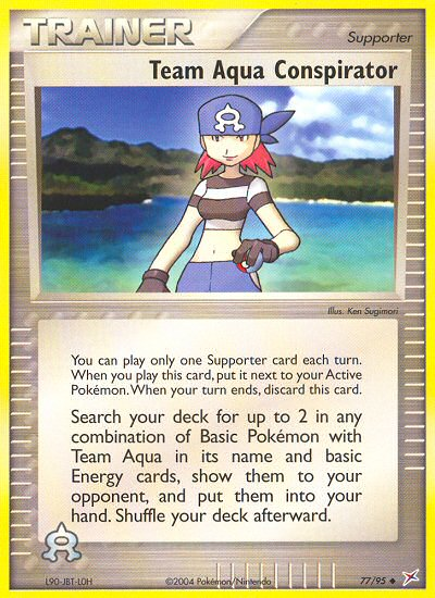 Team Aqua Conspirator 077/97 Uncommon