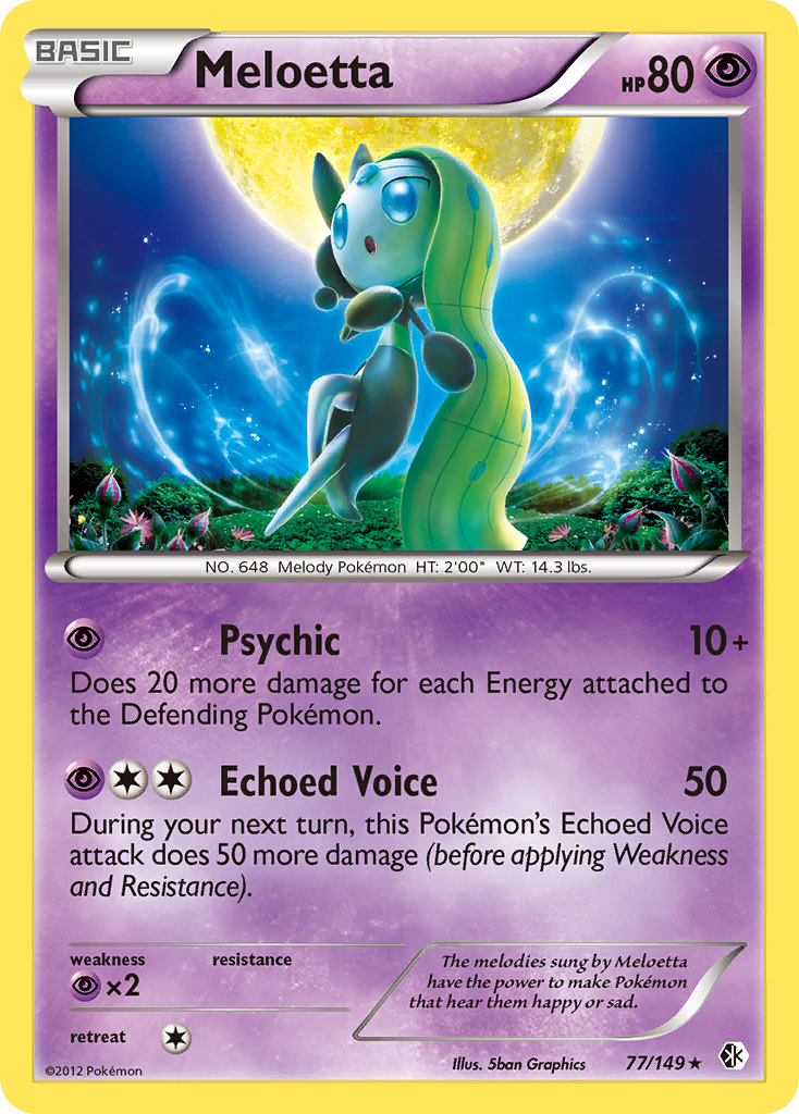 Meloetta 077/153 Rare Holo
