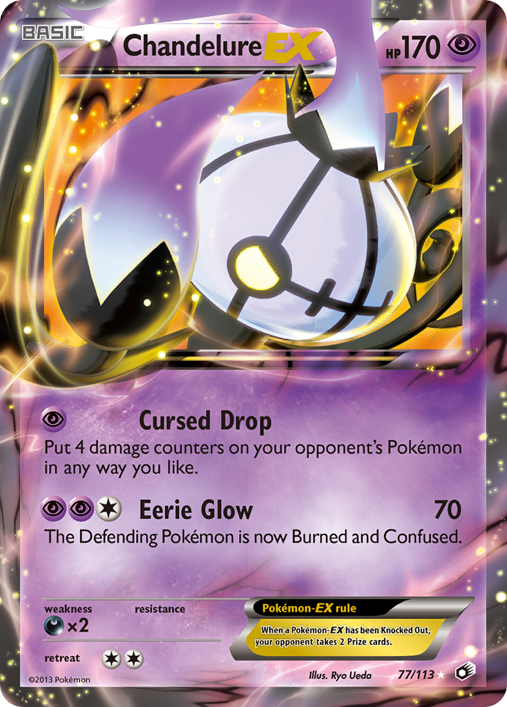 Chandelure-EX 077/140 Rare Holo EX