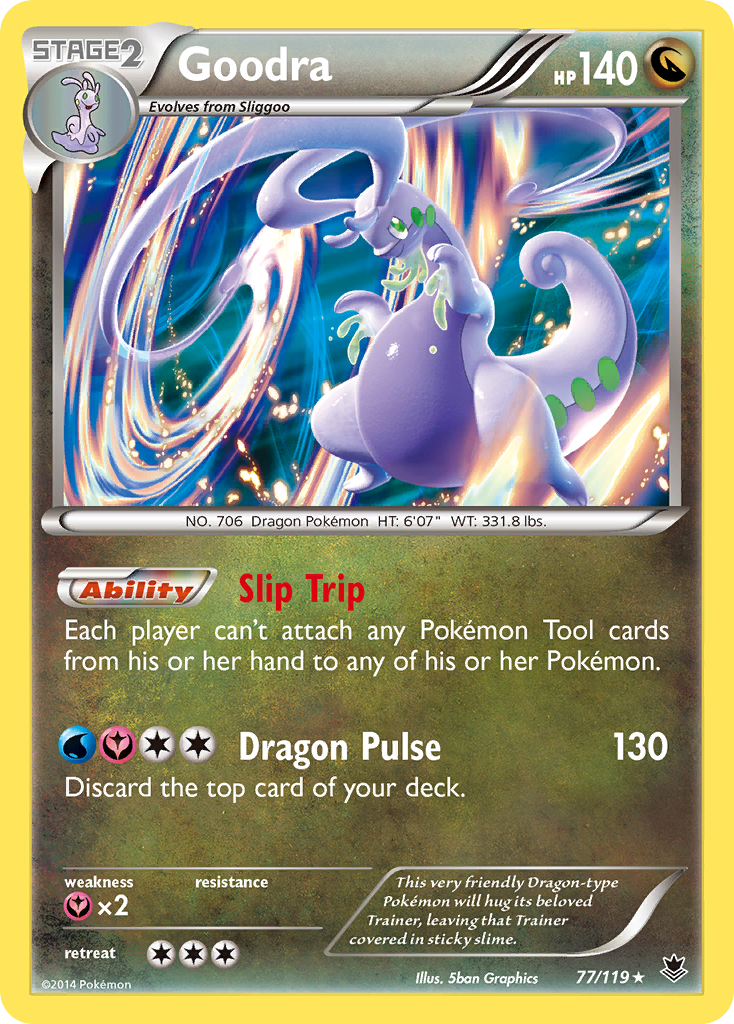 Goodra 077/124 Rare Holo