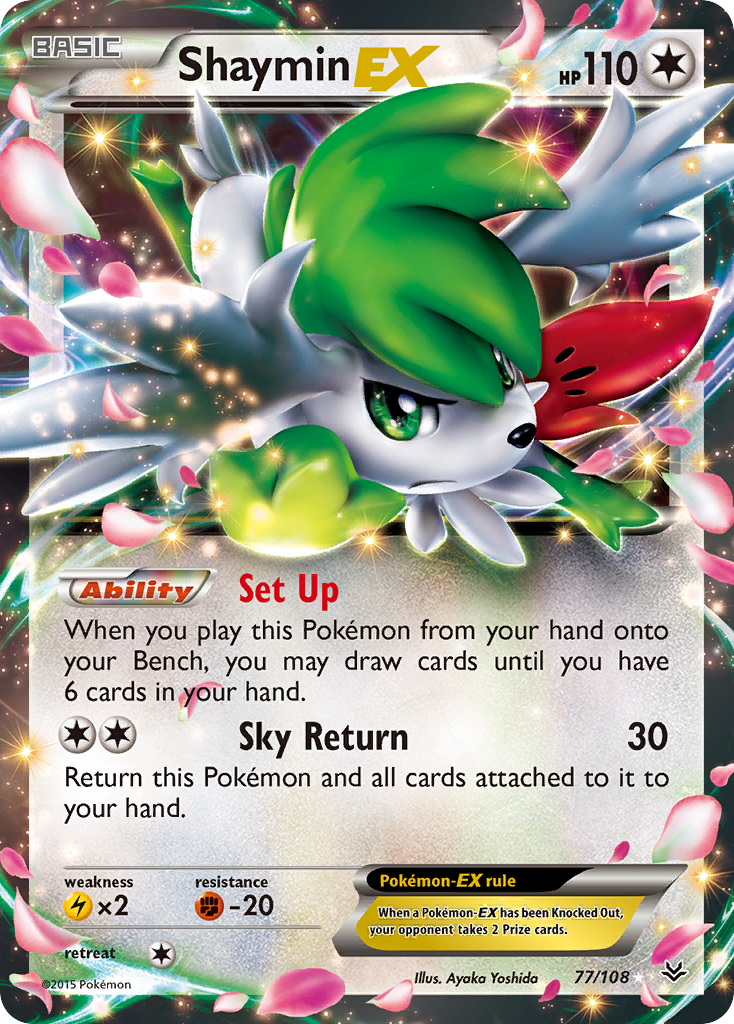 Shaymin-EX 077/112 Rare Holo EX