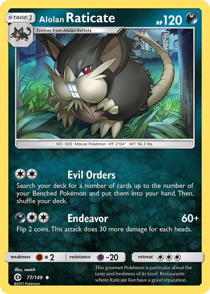 Alolan Raticate 077/173 Uncommon