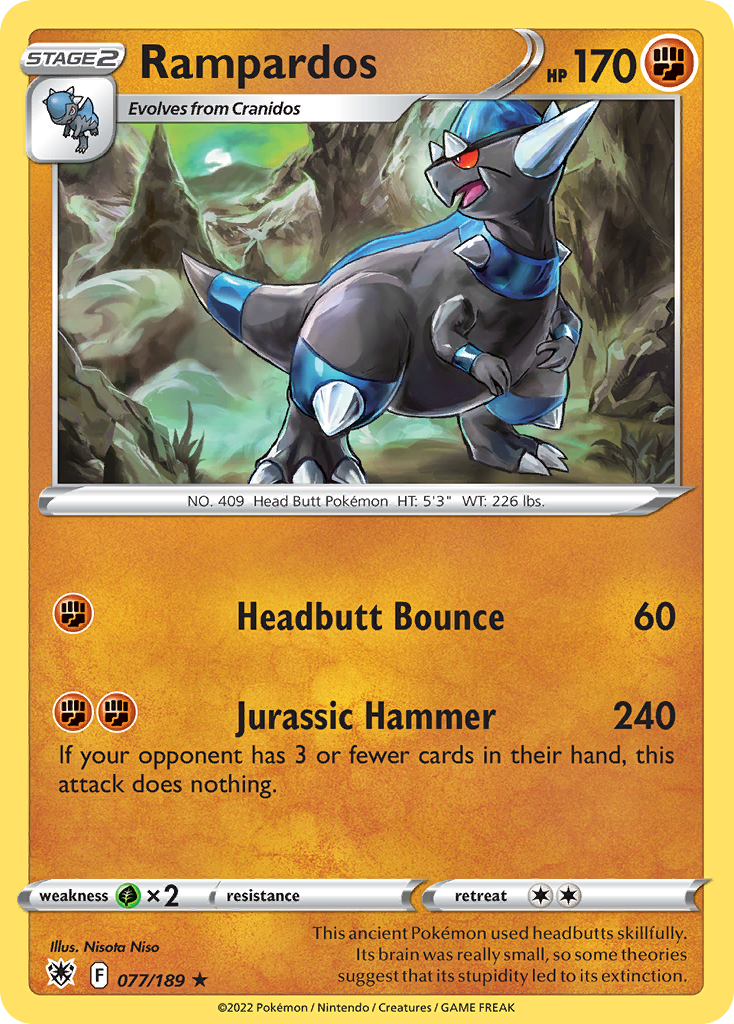 Rampardos 077/216 Rare Holo