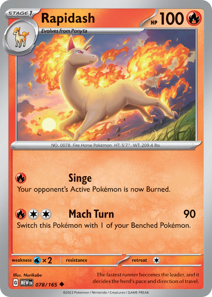 Rapidash 078/207 Uncommon