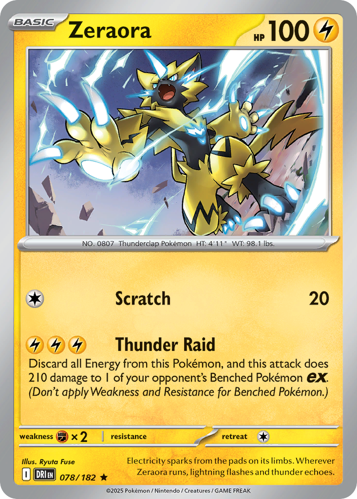 Zeraora 078/244 Rare