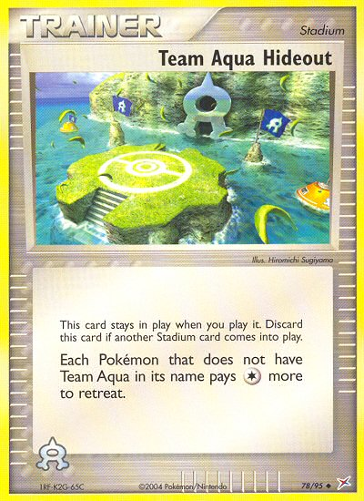 Team Aqua Hideout 078/97 Uncommon