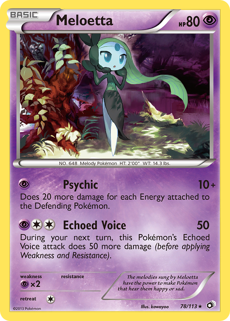 Meloetta 078/140 Rare Holo