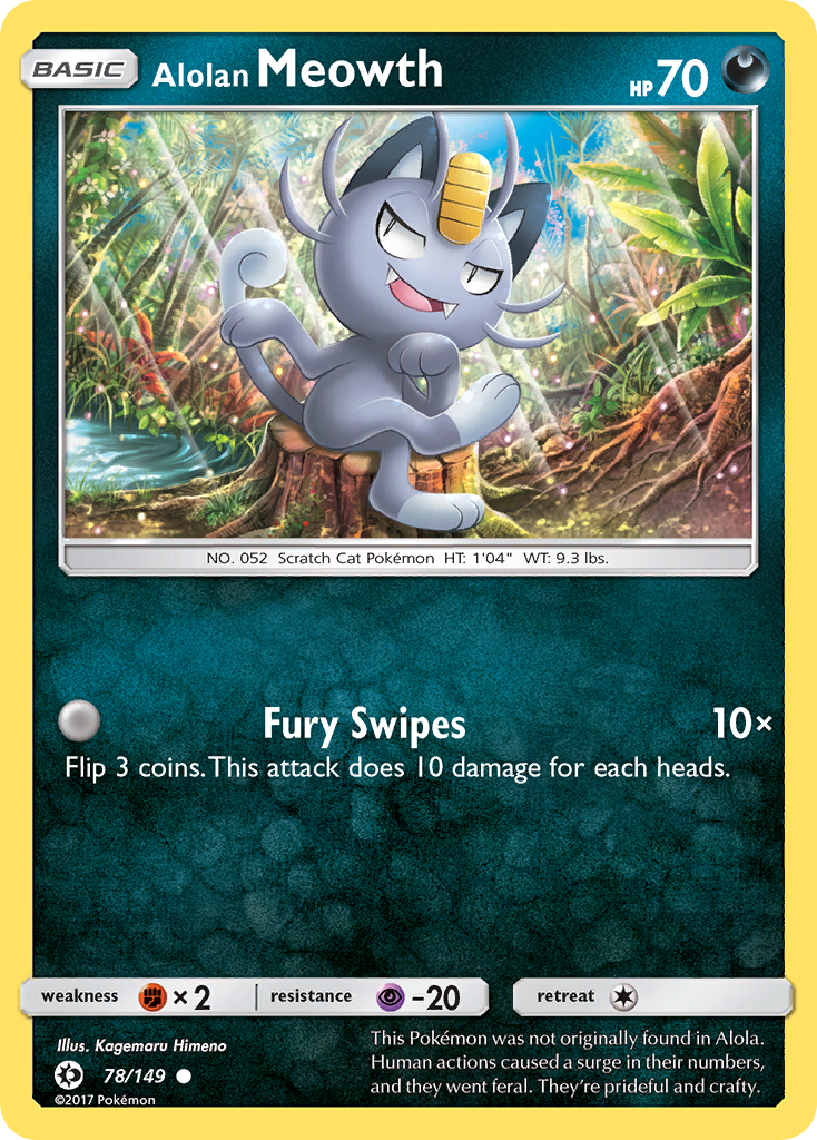 Alolan Meowth 078/173 Common