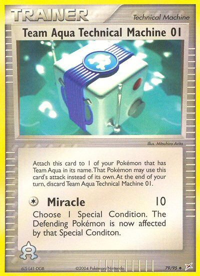 Team Aqua Technical Machine 01 079/97 Uncommon