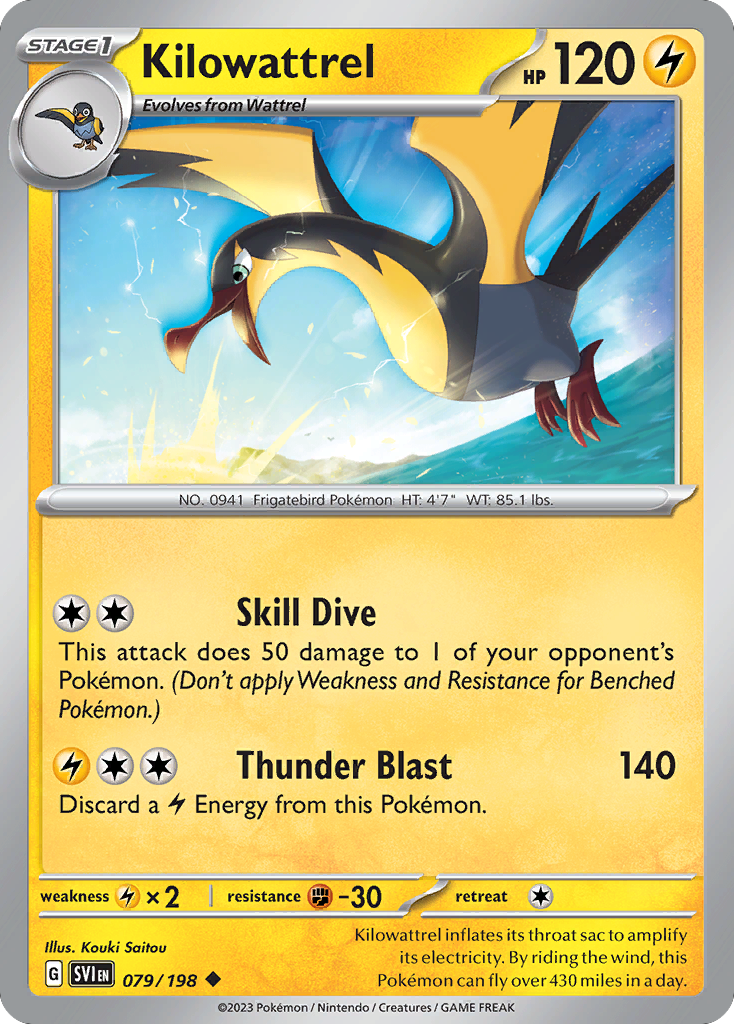 Kilowattrel 079/258 Uncommon