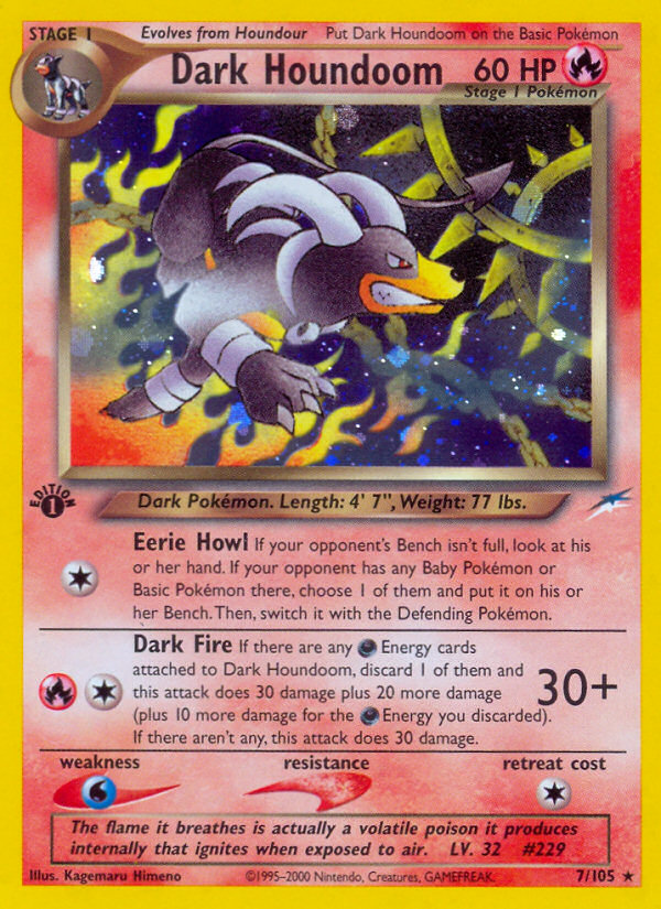 Dark Houndoom 007/113 Rare Holo