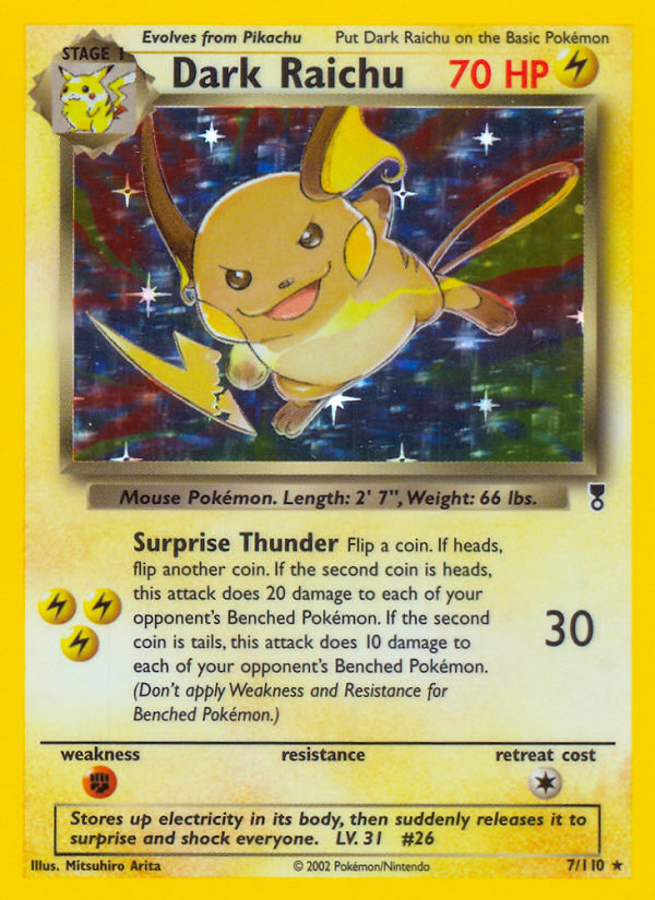 Dark Raichu 007/110 Rare Holo