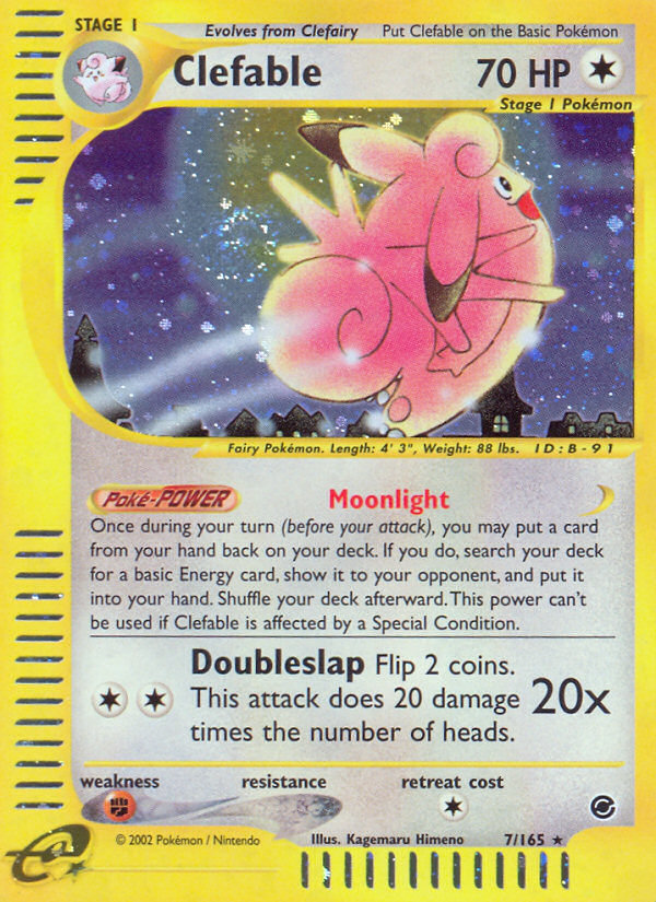 Clefable 007/165 Rare Holo