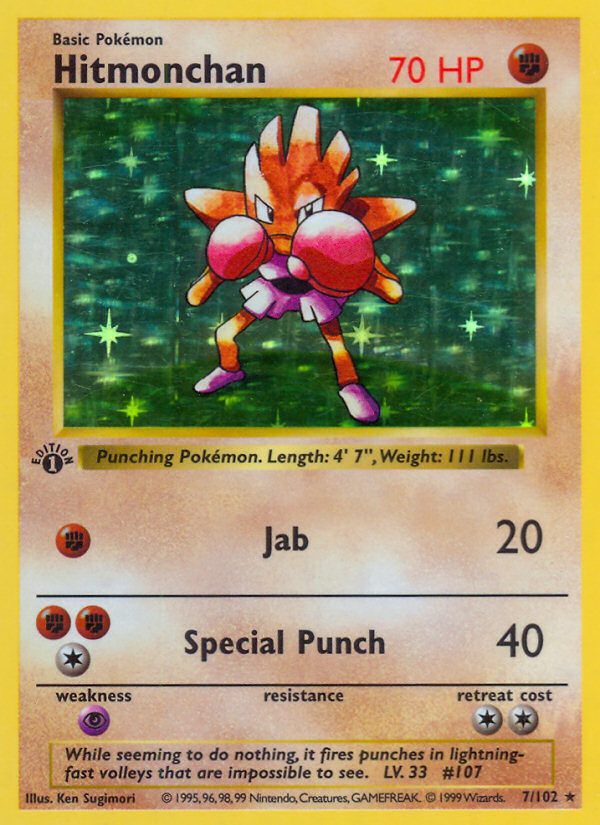 Hitmonchan 007/102 Rare Holo