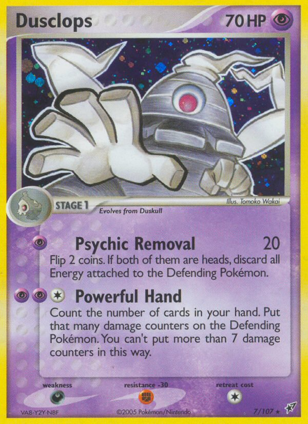 Dusclops 007/108 Rare Holo