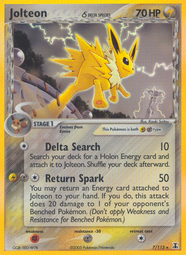 Jolteon δ 007/114 Rare Holo