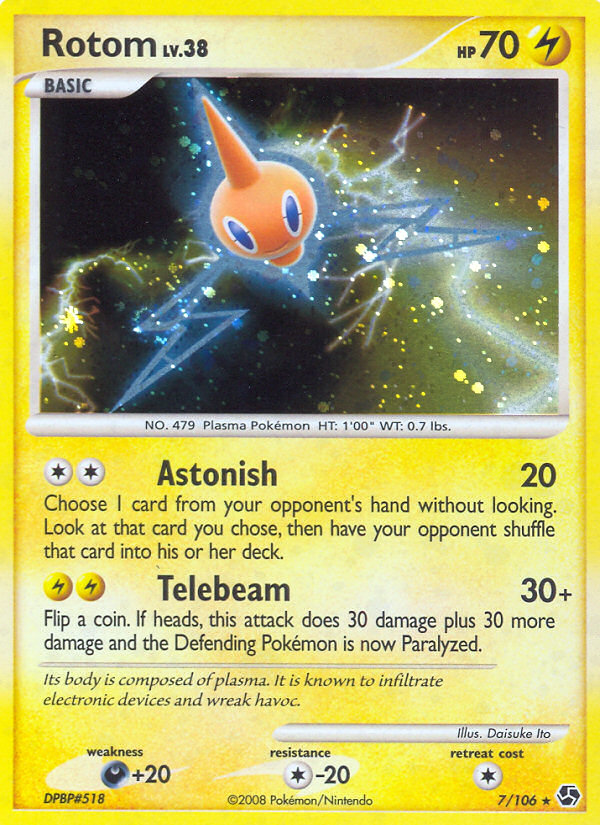 Rotom 007/106 Rare Holo