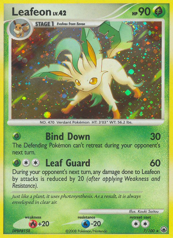 Leafeon 007/100 Rare Holo