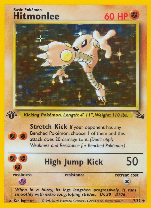 Hitmonlee 007/62 Rare Holo